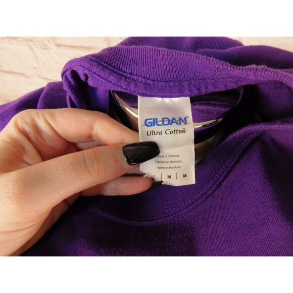 Tribal-Inspired Purple Long Sleeve Tee Listen To The Wind Purple Medium - Picture 9 of 12